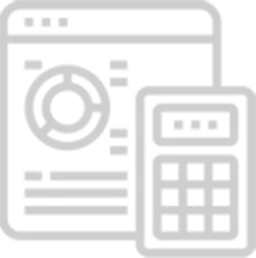 An icon of a browser screen and calculator 